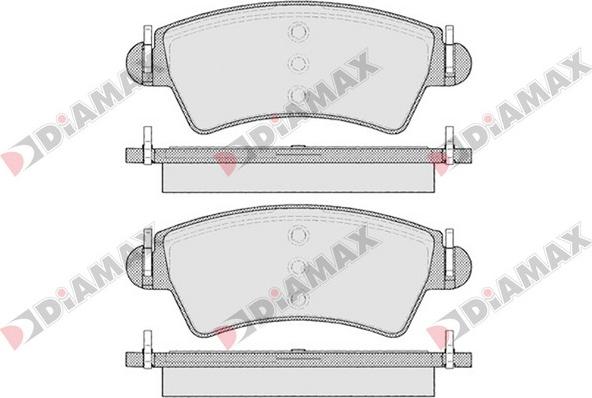 Diamax N09085 - Гальмівні колодки, дискові гальма autozip.com.ua