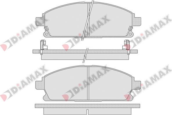 Diamax N09081 - Гальмівні колодки, дискові гальма autozip.com.ua