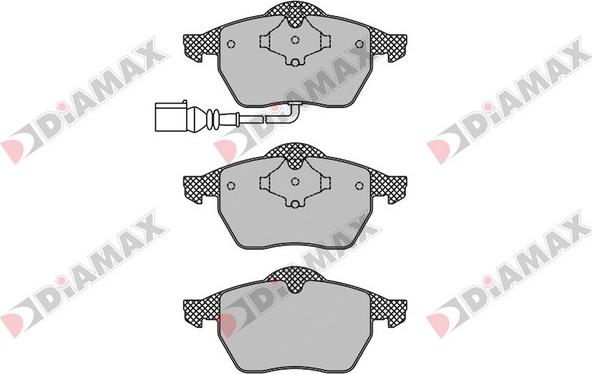 Diamax N09088 - Гальмівні колодки, дискові гальма autozip.com.ua