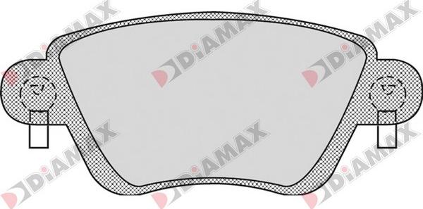 Diamax N09087 - Гальмівні колодки, дискові гальма autozip.com.ua