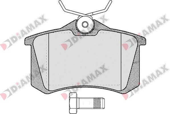 Diamax N09034 - Гальмівні колодки, дискові гальма autozip.com.ua