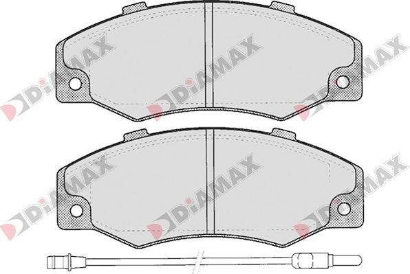 Diamax N09035 - Гальмівні колодки, дискові гальма autozip.com.ua