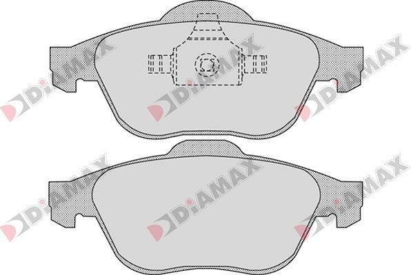 Diamax N09037 - Гальмівні колодки, дискові гальма autozip.com.ua