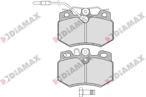 Diamax N09029 - Гальмівні колодки, дискові гальма autozip.com.ua