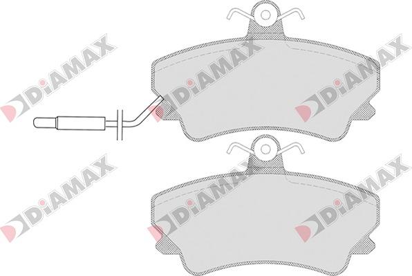 Diamax N09024 - Гальмівні колодки, дискові гальма autozip.com.ua