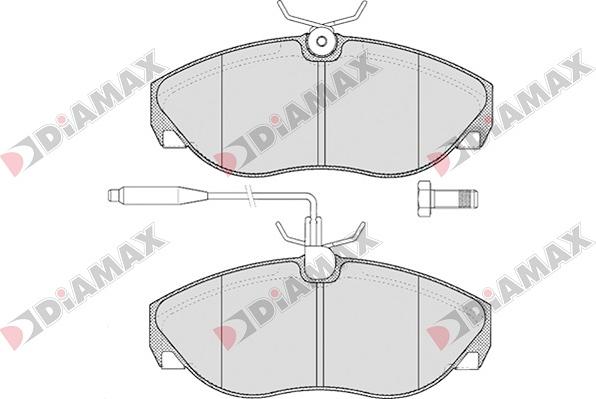 Diamax N09021 - Гальмівні колодки, дискові гальма autozip.com.ua