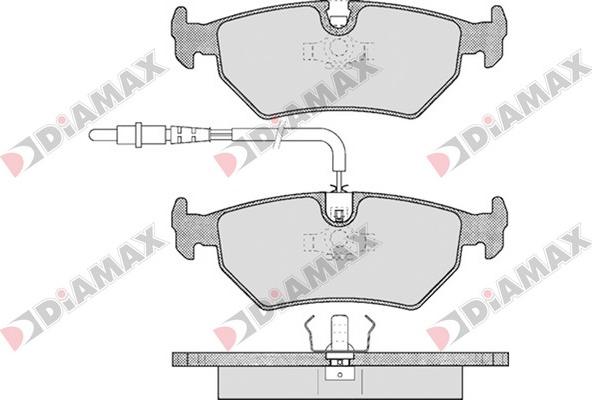 Diamax N09079 - Гальмівні колодки, дискові гальма autozip.com.ua