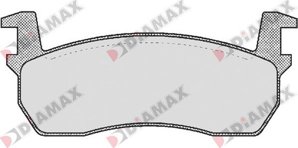 Diamax N09075 - Гальмівні колодки, дискові гальма autozip.com.ua
