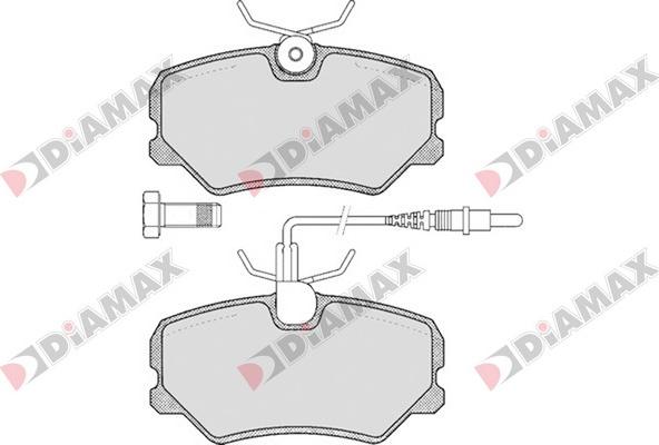 Diamax N09070 - Гальмівні колодки, дискові гальма autozip.com.ua