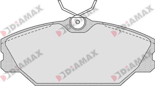 Diamax N09072 - Гальмівні колодки, дискові гальма autozip.com.ua