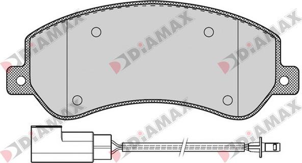 Diamax N09197 - Гальмівні колодки, дискові гальма autozip.com.ua