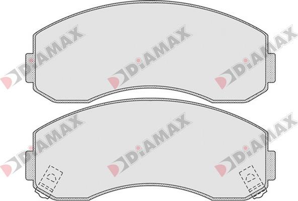 Diamax N09149 - Гальмівні колодки, дискові гальма autozip.com.ua