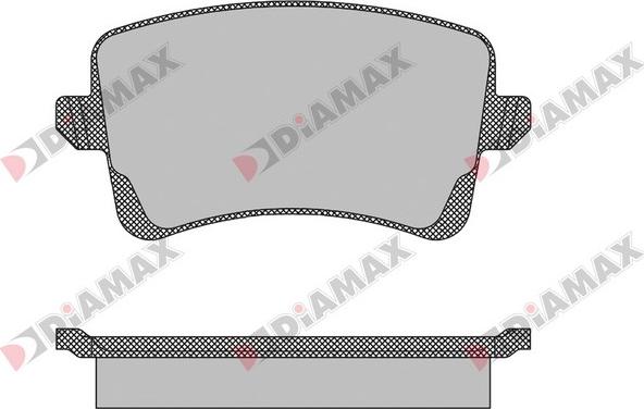 Diamax N09141 - Гальмівні колодки, дискові гальма autozip.com.ua