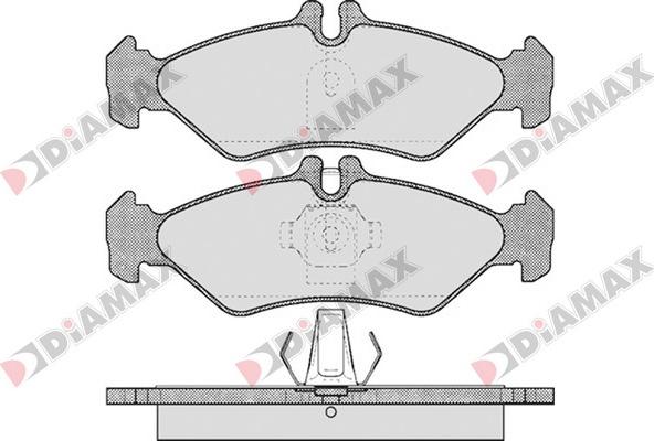 Diamax N09143 - Гальмівні колодки, дискові гальма autozip.com.ua