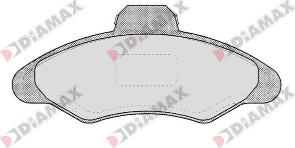 Diamax N09142 - Гальмівні колодки, дискові гальма autozip.com.ua