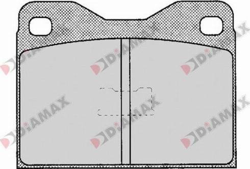 Diamax N09155 - Гальмівні колодки, дискові гальма autozip.com.ua