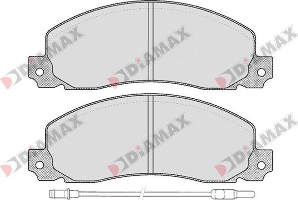 Diamax N09156 - Гальмівні колодки, дискові гальма autozip.com.ua