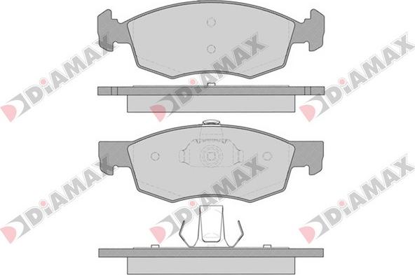 Diamax N09160 - Гальмівні колодки, дискові гальма autozip.com.ua