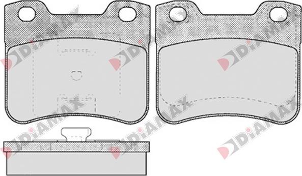 Diamax N09104 - Гальмівні колодки, дискові гальма autozip.com.ua