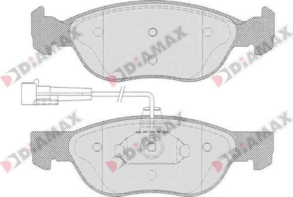 Diamax N09100 - Гальмівні колодки, дискові гальма autozip.com.ua