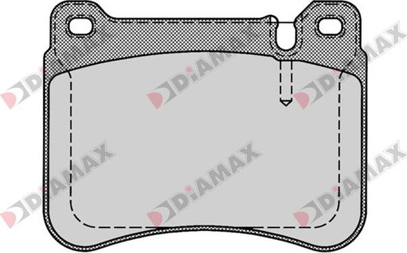 Diamax N09108 - Гальмівні колодки, дискові гальма autozip.com.ua