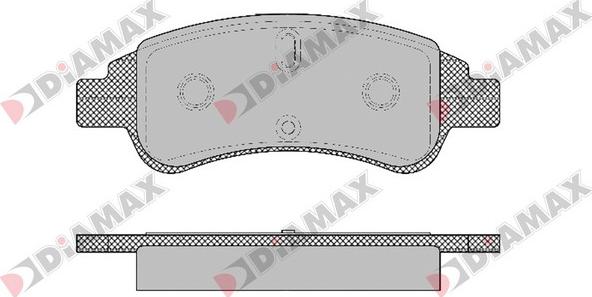 Diamax N09118 - Гальмівні колодки, дискові гальма autozip.com.ua