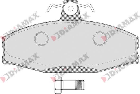 Diamax N09185 - Гальмівні колодки, дискові гальма autozip.com.ua