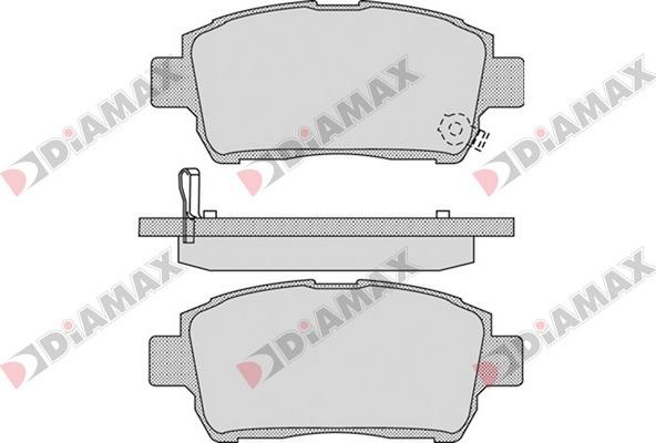 Diamax N09186 - Гальмівні колодки, дискові гальма autozip.com.ua