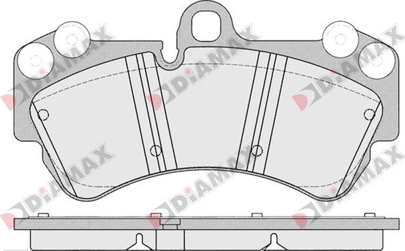 Diamax N09188 - Гальмівні колодки, дискові гальма autozip.com.ua