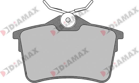 Diamax N09183 - Гальмівні колодки, дискові гальма autozip.com.ua