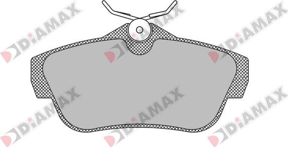 Diamax N09135 - Гальмівні колодки, дискові гальма autozip.com.ua