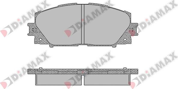 Diamax N09136 - Гальмівні колодки, дискові гальма autozip.com.ua