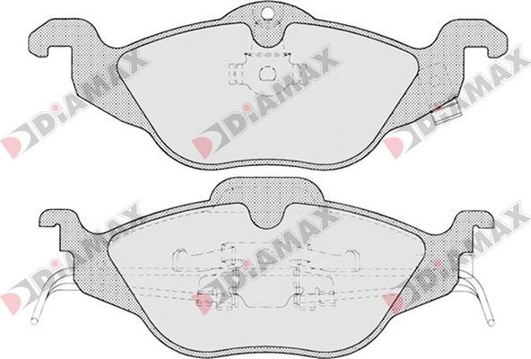 Diamax N09125 - Гальмівні колодки, дискові гальма autozip.com.ua