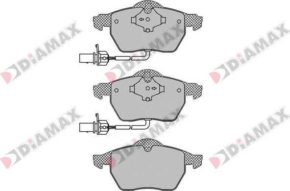 Diamax N09120 - Гальмівні колодки, дискові гальма autozip.com.ua