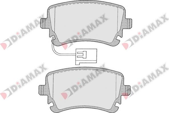 Diamax N09127 - Гальмівні колодки, дискові гальма autozip.com.ua