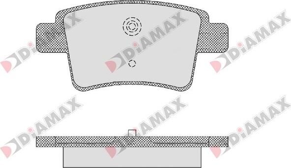 Diamax N09179 - Гальмівні колодки, дискові гальма autozip.com.ua