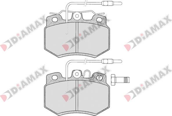 Diamax N09174 - Гальмівні колодки, дискові гальма autozip.com.ua