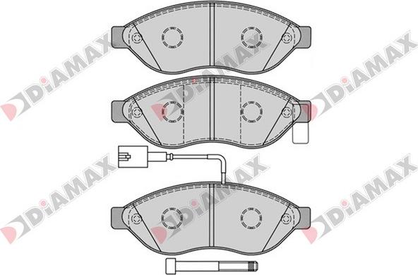 Diamax N09175 - Гальмівні колодки, дискові гальма autozip.com.ua