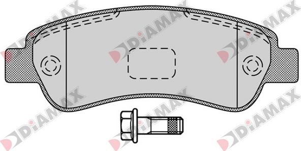 Diamax N09176 - Гальмівні колодки, дискові гальма autozip.com.ua