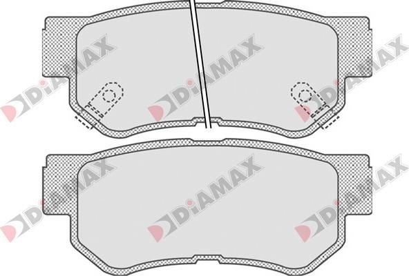 Diamax N09171 - Гальмівні колодки, дискові гальма autozip.com.ua