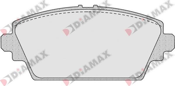 Diamax N09172 - Гальмівні колодки, дискові гальма autozip.com.ua