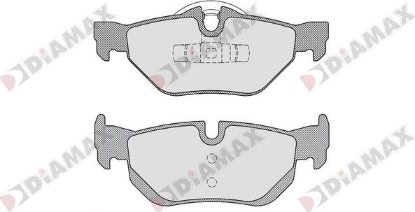 Diamax N09841 - Гальмівні колодки, дискові гальма autozip.com.ua