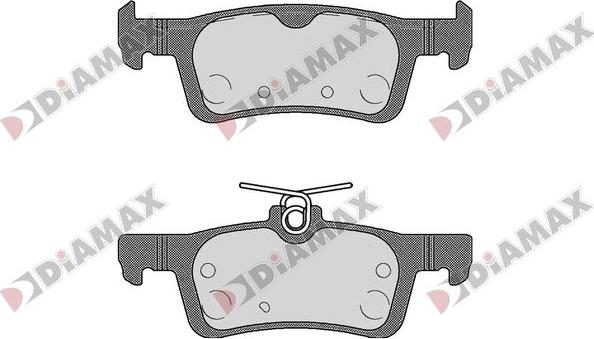 Diamax N09842 - Гальмівні колодки, дискові гальма autozip.com.ua