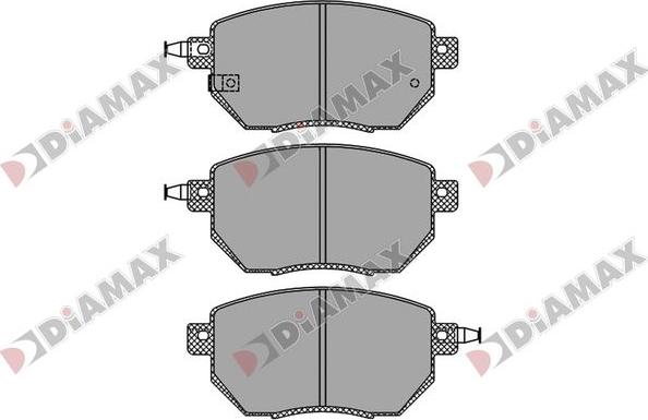 Diamax N09847 - Гальмівні колодки, дискові гальма autozip.com.ua