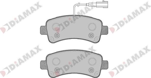 Diamax N09854 - Гальмівні колодки, дискові гальма autozip.com.ua