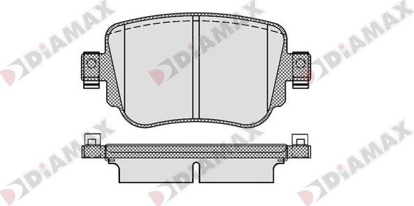 Diamax N09857 - Гальмівні колодки, дискові гальма autozip.com.ua