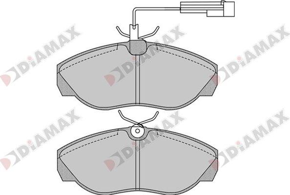 Diamax N09866 - Гальмівні колодки, дискові гальма autozip.com.ua