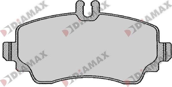 Diamax N09809 - Гальмівні колодки, дискові гальма autozip.com.ua