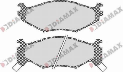 Diamax N09800 - Гальмівні колодки, дискові гальма autozip.com.ua