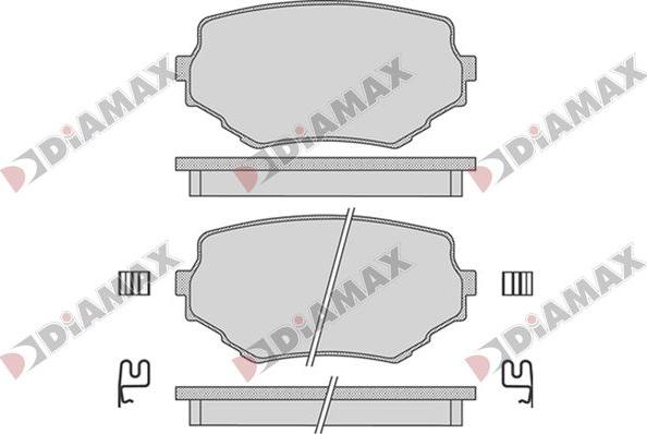 Diamax N09810 - Гальмівні колодки, дискові гальма autozip.com.ua